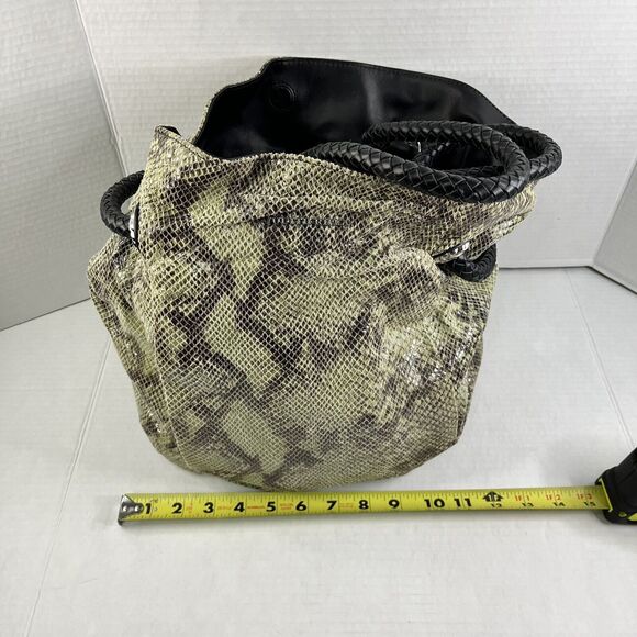 Judith Ripka Handbag w/Python Snake Embossed Finish. 100% Genuine Leather - Picture 8 of 16